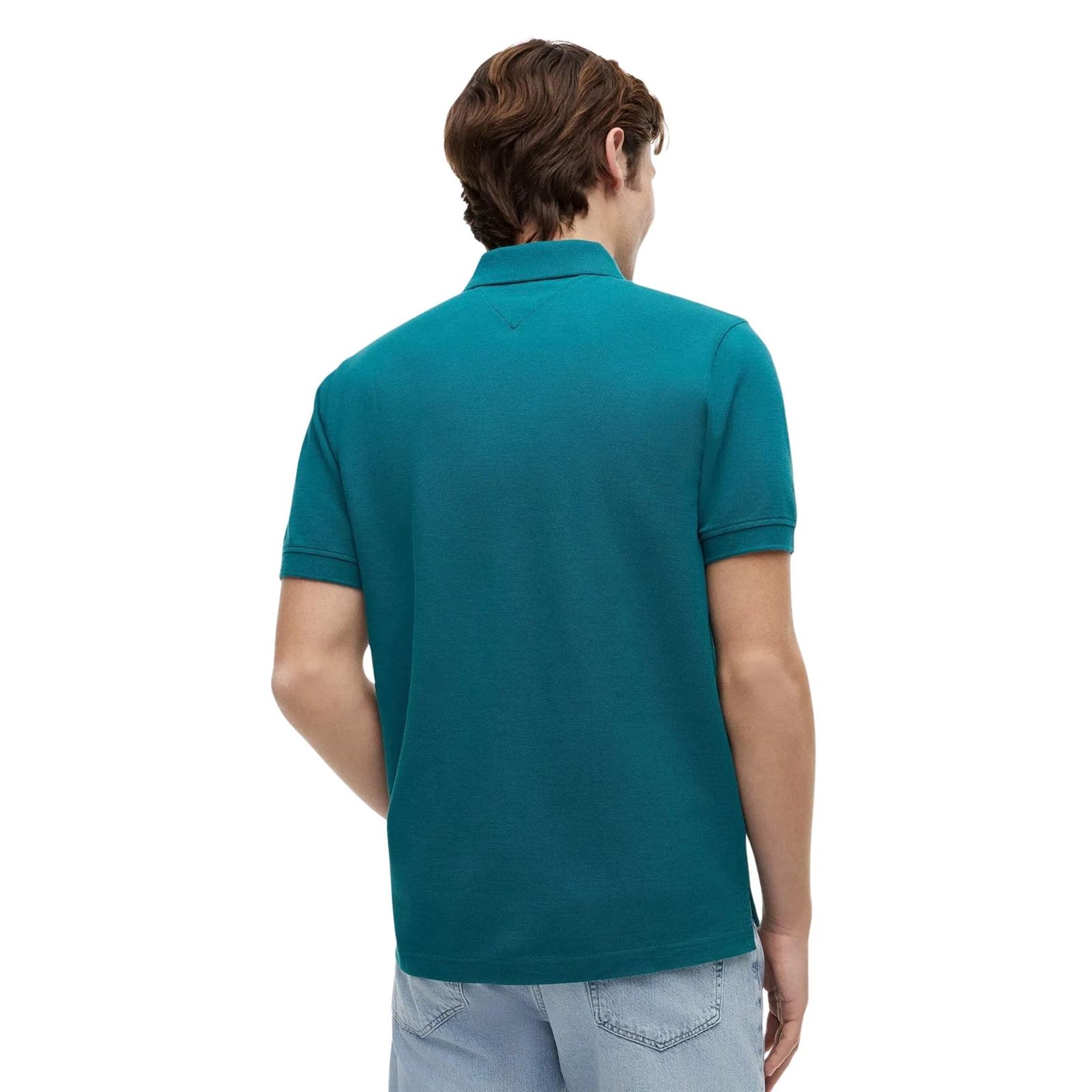 Polo Tommy Jeans DM0DM22711 L8J Polar Teal - Imagen 2