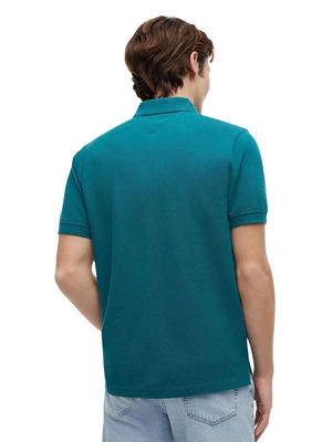 Polo Tommy Jeans DM0DM22711 L8J Polar Teal - Imagen 2