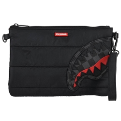 Portafolio Sprayground 910B6858NSZ Black Puffer Grey Check Pouchette - Imagen 1