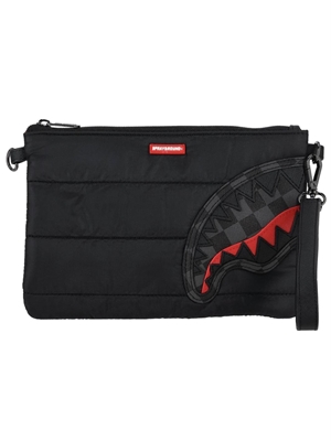 Portafolio Sprayground 910B6858NSZ Black Puffer Grey Check Pouchette - Imagen 1