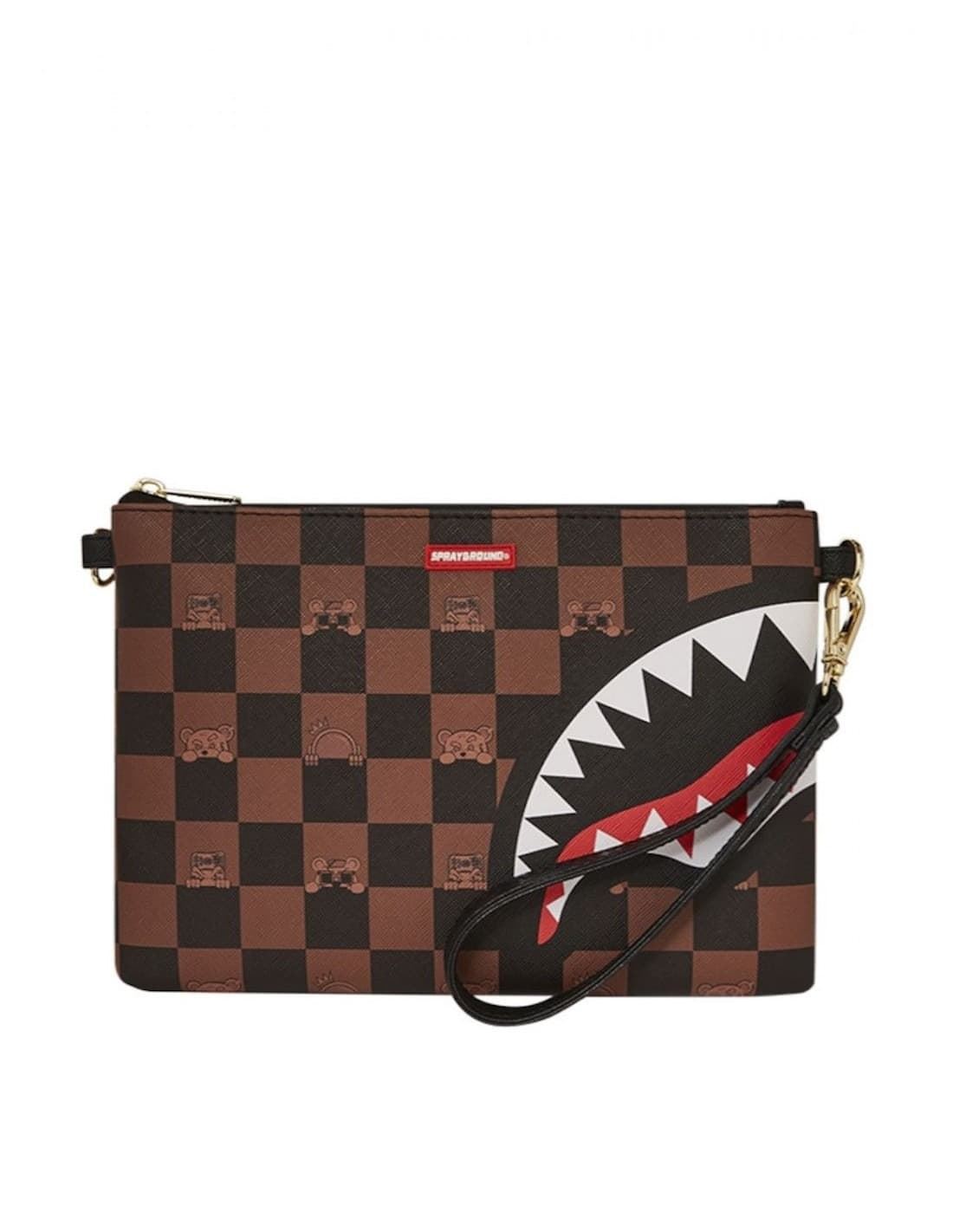 Portafolio Sprayground 910B7509NSZ Peeking Character Check - Imagen 1