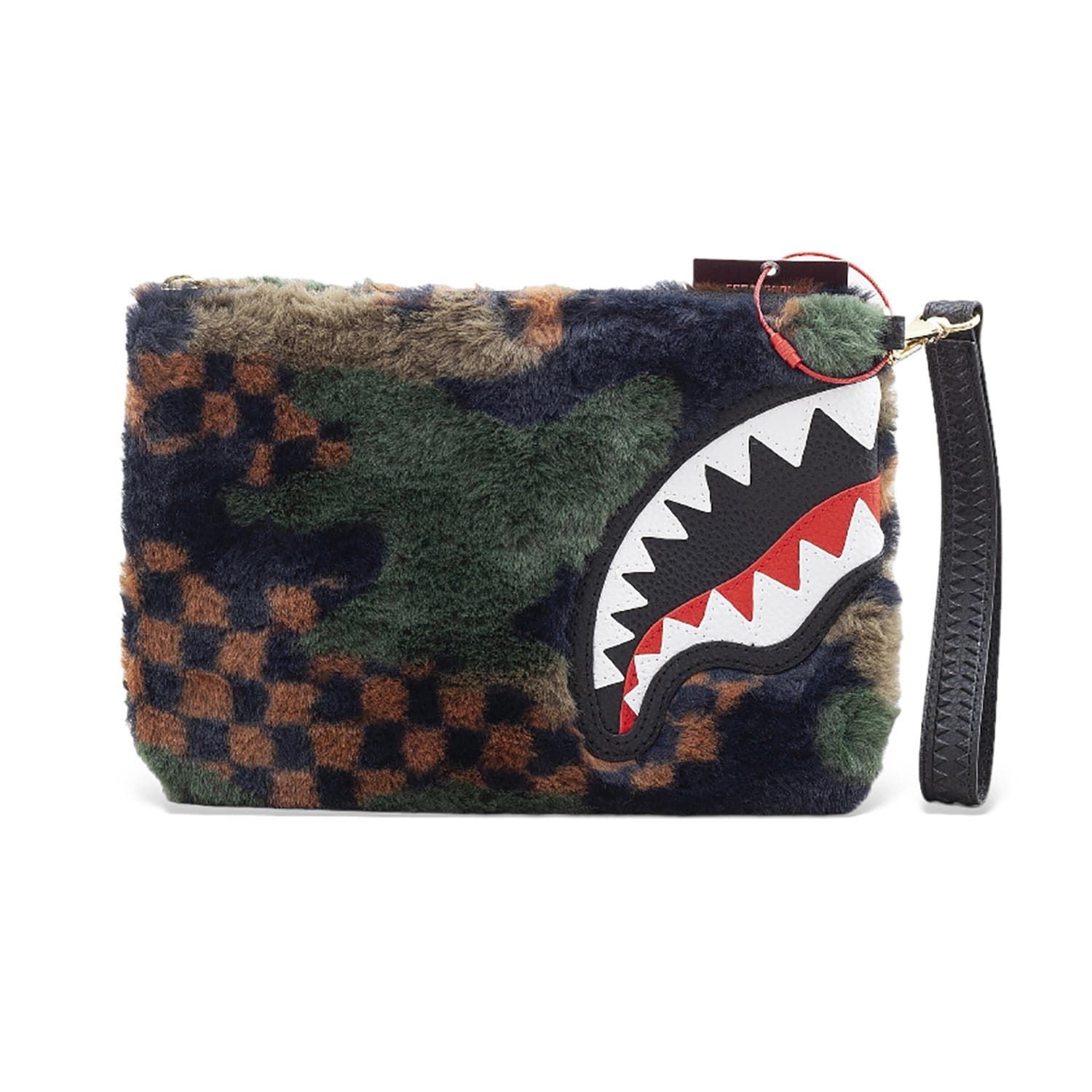 Portafolios  Sprayground Green 3 AMFur Pouchette 910B5747NSZ - Imagen 1