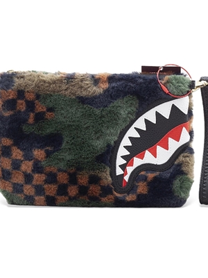 Portafolios  Sprayground Green 3 AMFur Pouchette 910B5747NSZ - Imagen 1