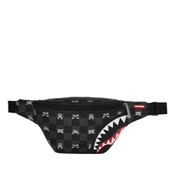 Riñonera SPRAYGROUND 910B8912NSZ Gray Peeking Character Check Savvy Crossbody - Imagen 1