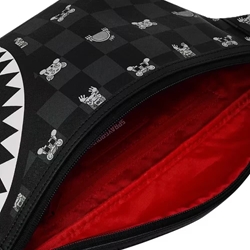 Riñonera SPRAYGROUND 910B8912NSZ Gray Peeking Character Check Savvy Crossbody - Imagen 2