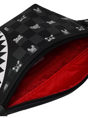 Riñonera SPRAYGROUND 910B8912NSZ Gray Peeking Character Check Savvy Crossbody - Imagen 2