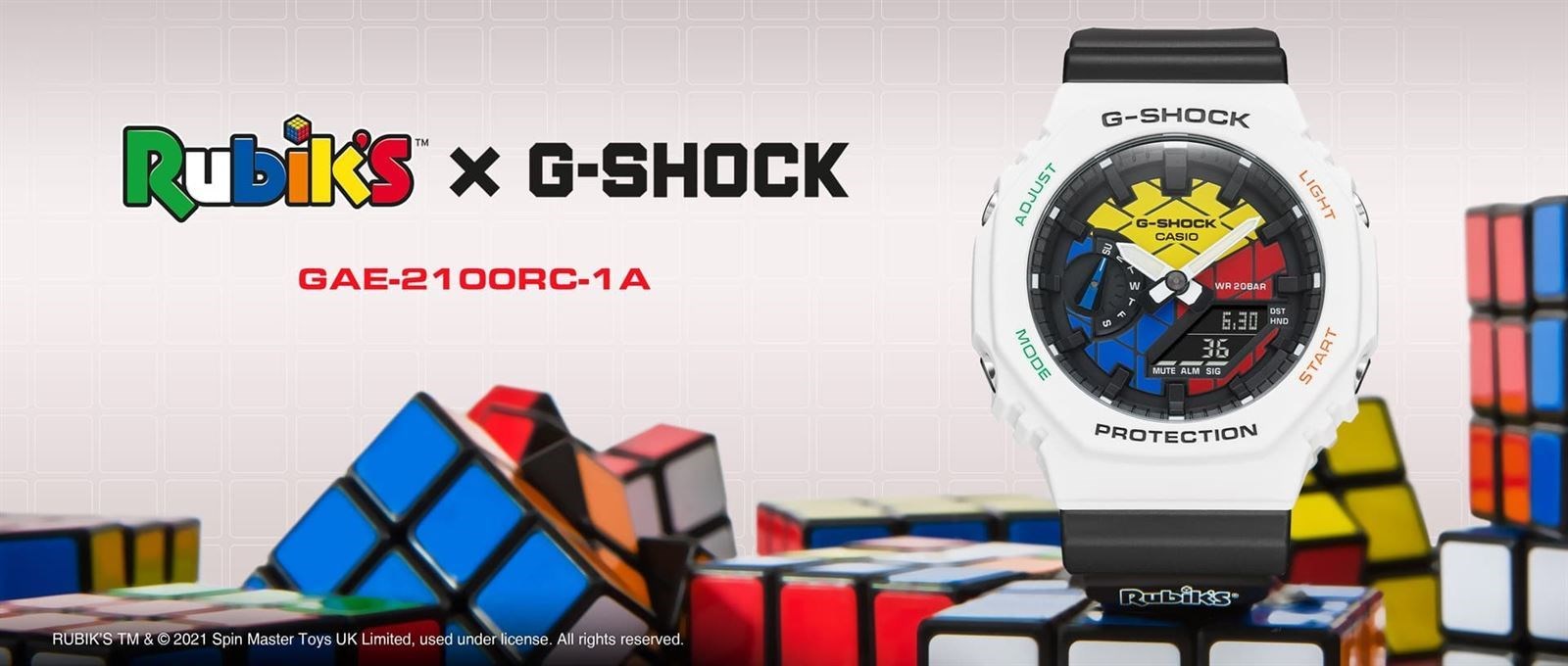 Rubik's x G-Shock GAE-2100RC-1AER