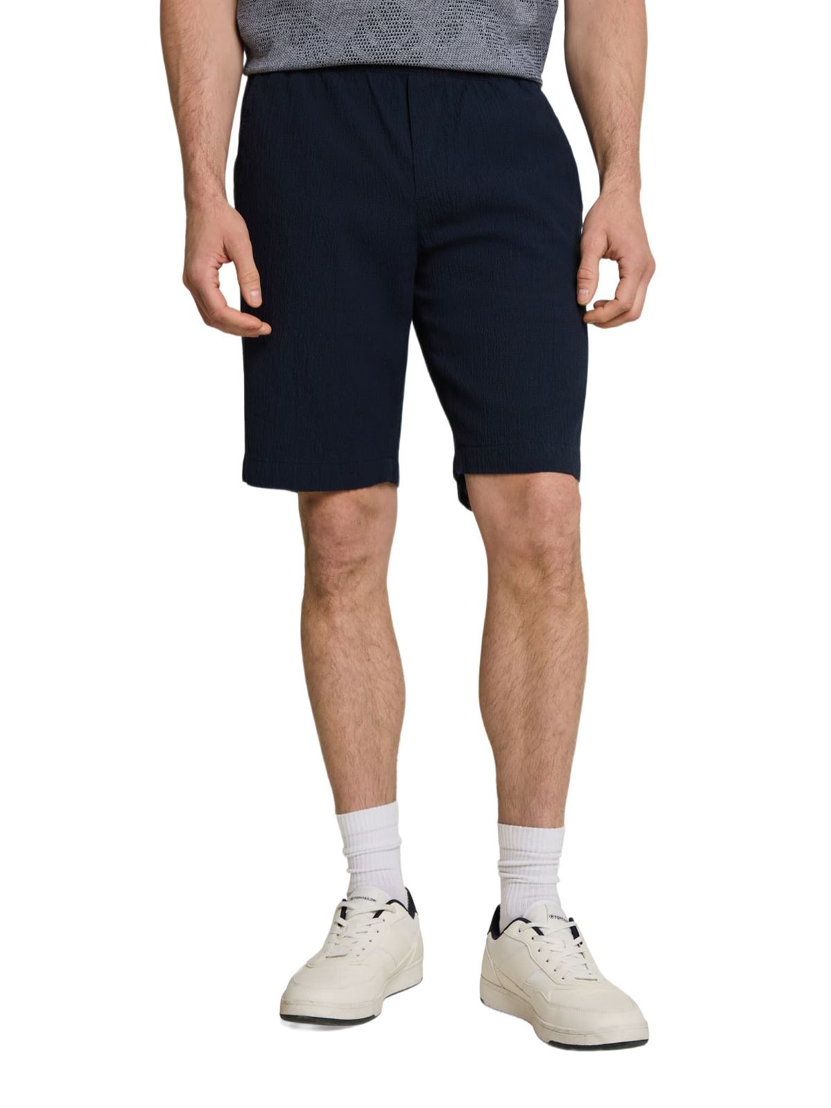 Short TOM TAILOR 1050960 10668 regular seersucker shorts sky captain blue - Imagen 2