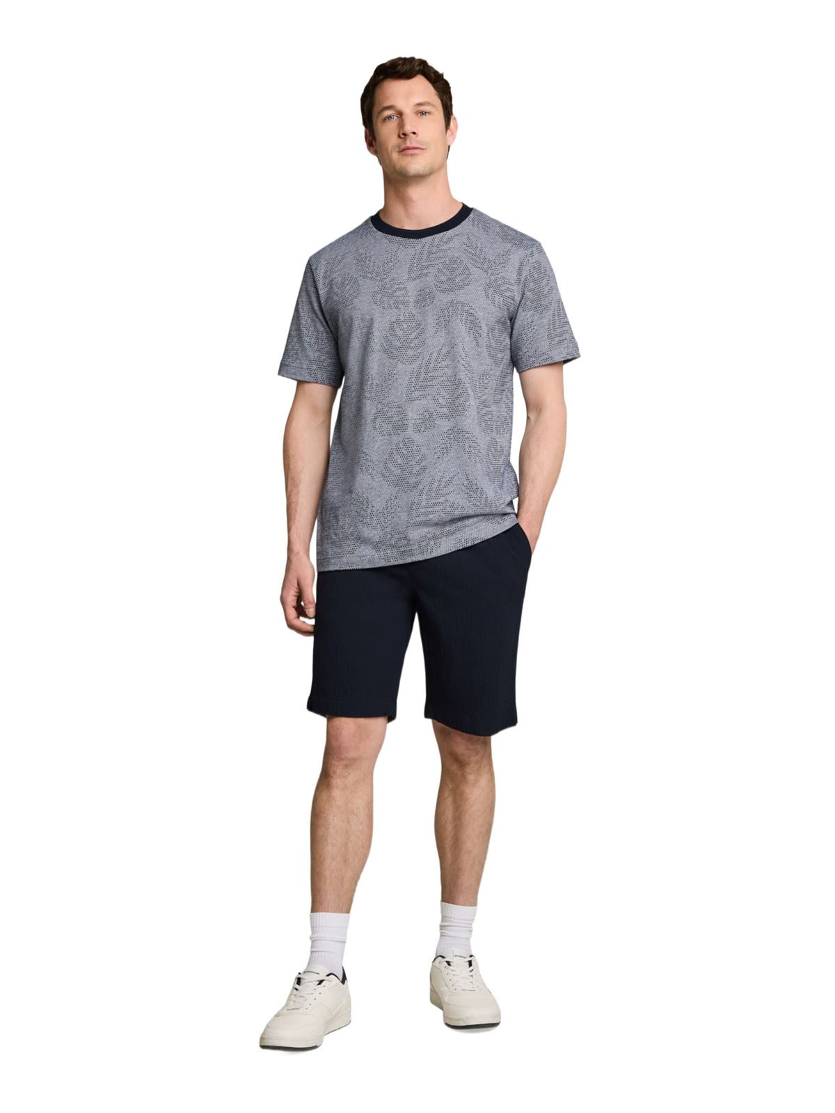 Short TOM TAILOR 1050960 10668 regular seersucker shorts sky captain blue - Imagen 4