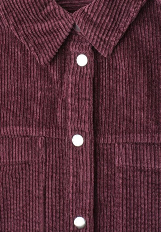 Sobrecamisa de pana STREET ONE 346859 17820 Corduroy shirtcollarblouse rustic rouge - Imagen 2