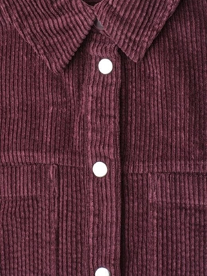 Sobrecamisa de pana STREET ONE 346859 17820 Corduroy shirtcollarblouse rustic rouge - Imagen 2
