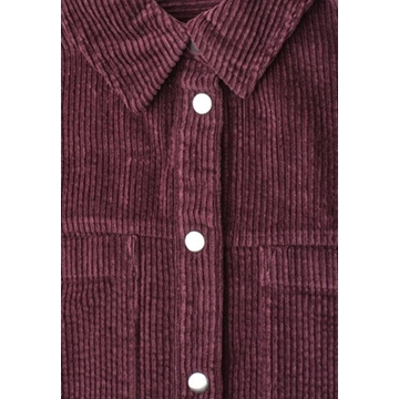 Sobrecamisa de pana STREET ONE 346859 17820 Corduroy shirtcollarblouse rustic rouge - Imagen 2