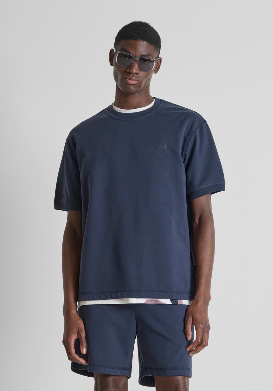 Sudadera Antony Morato Fit Azul Claro MMFL01141 FA150188 7146 - Imagen 1