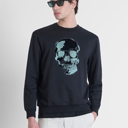 Sudadera Antony Morato Negro Regular Fit MMFL01070 FA150188 9000 - Imagen 1