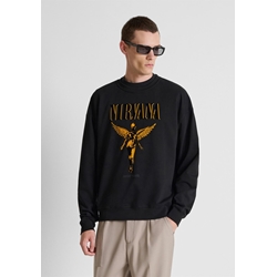 Sudadera Antony Morato Nirvana Black MMFL01165 FA150222 9000 - Imagen 2