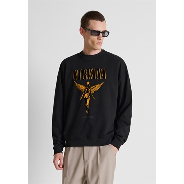 Sudadera Antony Morato Nirvana Black MMFL01165 FA150222 9000 - Imagen 2