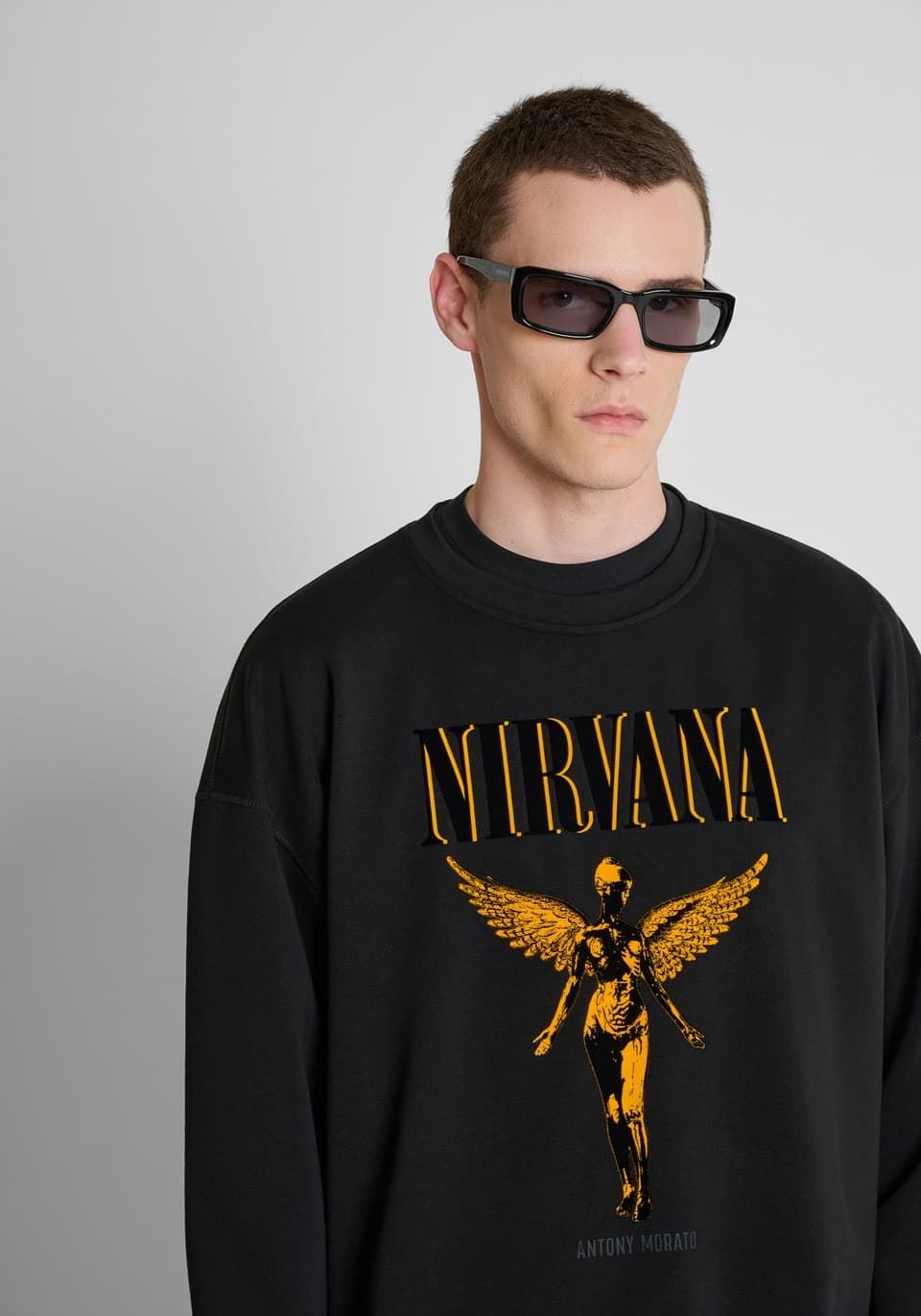 Sudadera Antony Morato Nirvana Black MMFL01165 FA150222 9000 - Imagen 4
