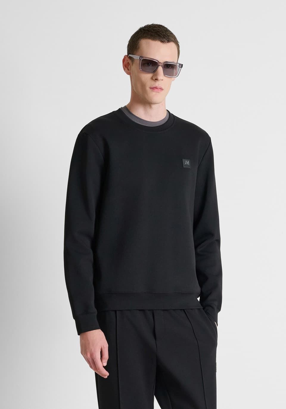 Sudadera Antony Morato Regular FIt Black MMFL01171 FA1501680 9000 - Imagen 2