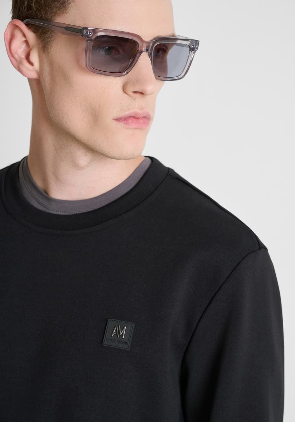 Sudadera Antony Morato Regular FIt Black MMFL01171 FA1501680 9000 - Imagen 3