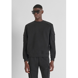 Sudadera Antony Morato Regular Fit Negro MMFL01097 FA150168 9000 - Imagen 1