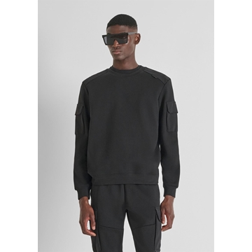 Sudadera Antony Morato Regular Fit Negro MMFL01097 FA150168 9000 - Imagen 1