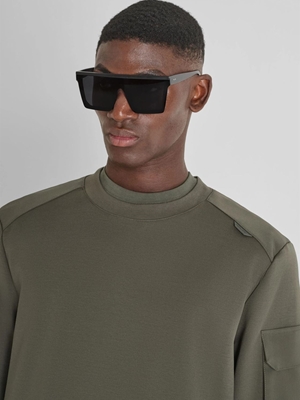 Sudadera Antony Morato Regular Fit Verde Militar MMFL01097 FA150168 4089 - Imagen 1