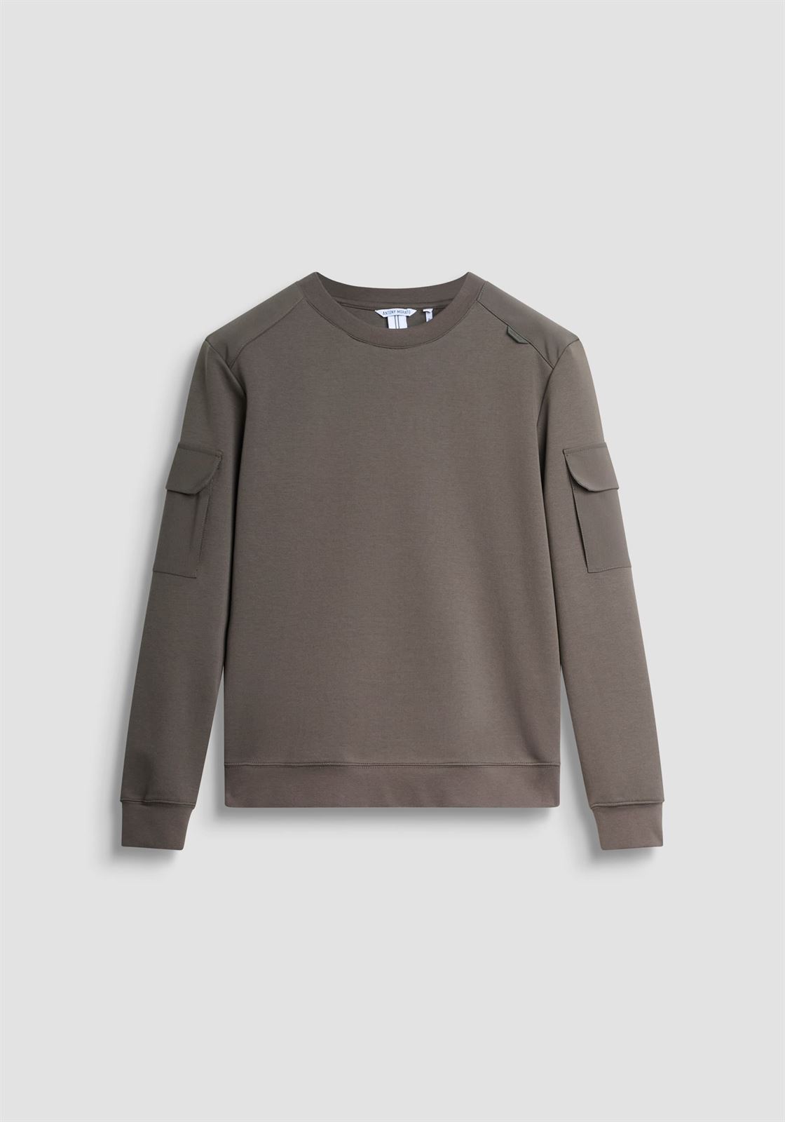 Sudadera Antony Morato Regular Fit Verde Militar MMFL01097 FA150168 4089 - Imagen 4