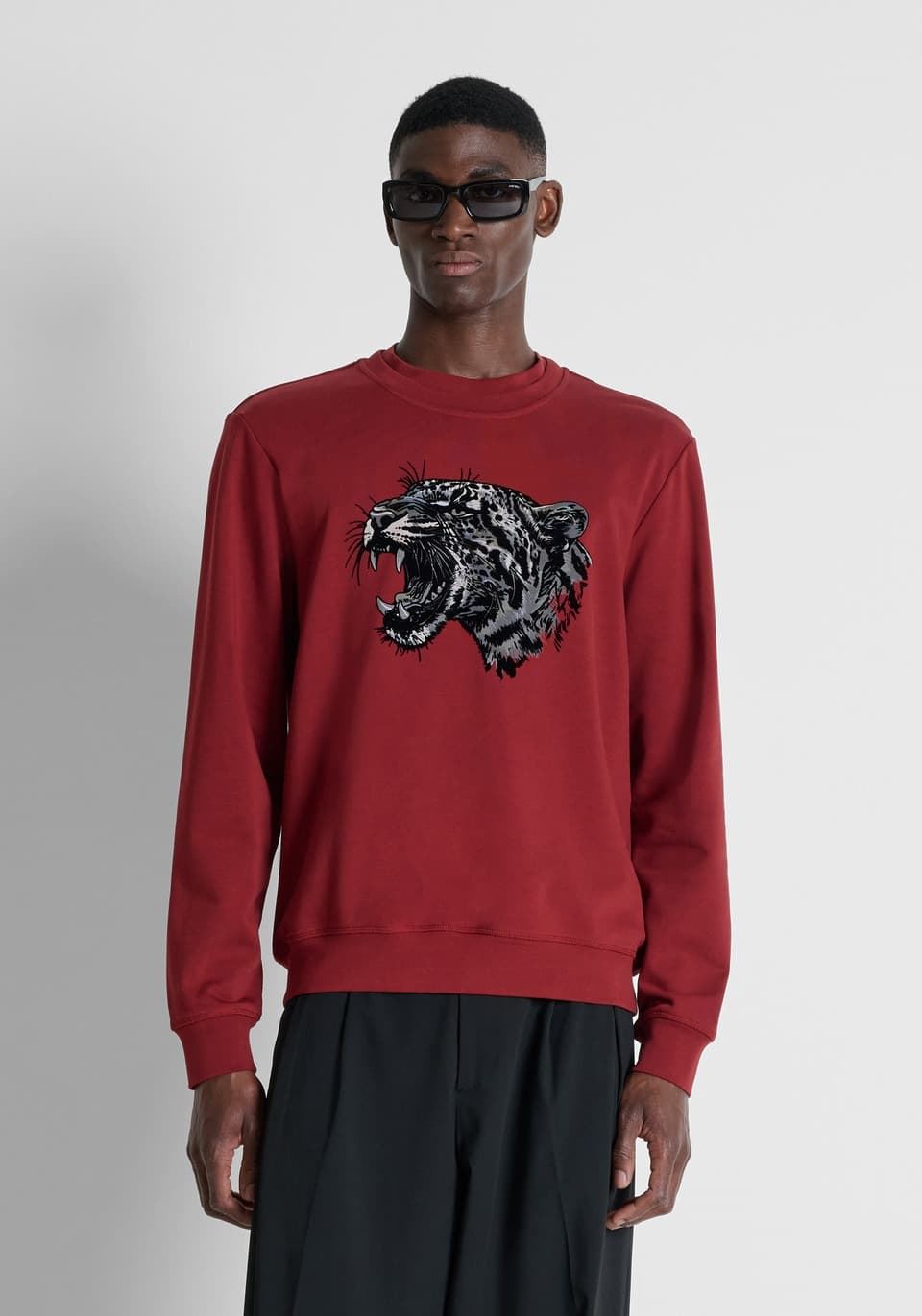 Sudadera Antony Morato Regular Fit Vino Tinto MMFL01151 FA150222 5109 - Imagen 2
