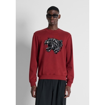 Sudadera Antony Morato Regular Fit Vino Tinto MMFL01151 FA150222 5109 - Imagen 2