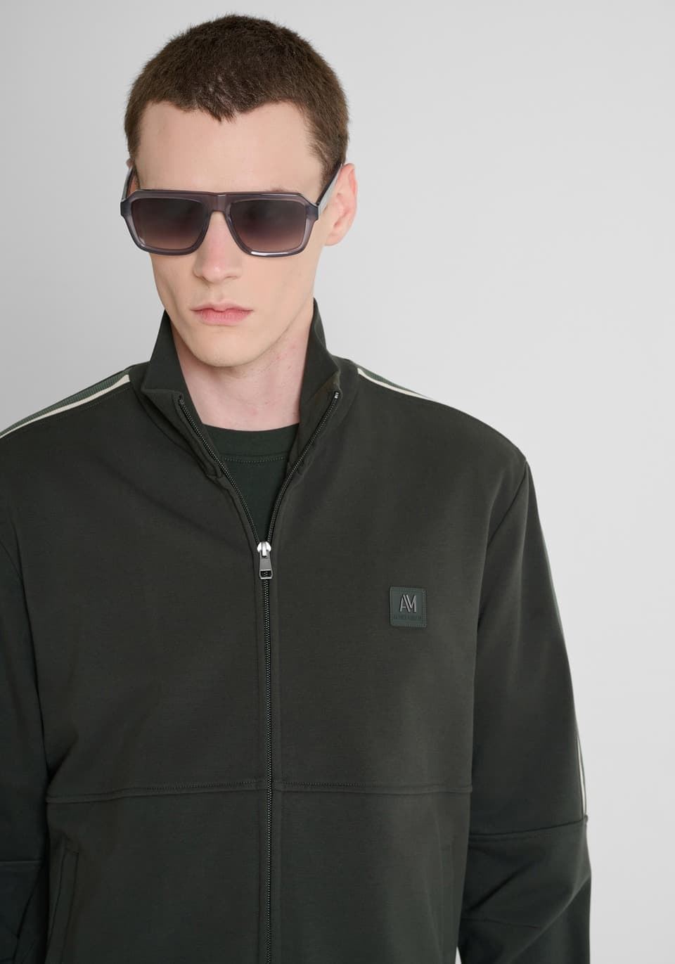 Sudadera Antony Morato Regular Fleece Bosque Verde MMFL01178 FA150222 4082 - Imagen 4
