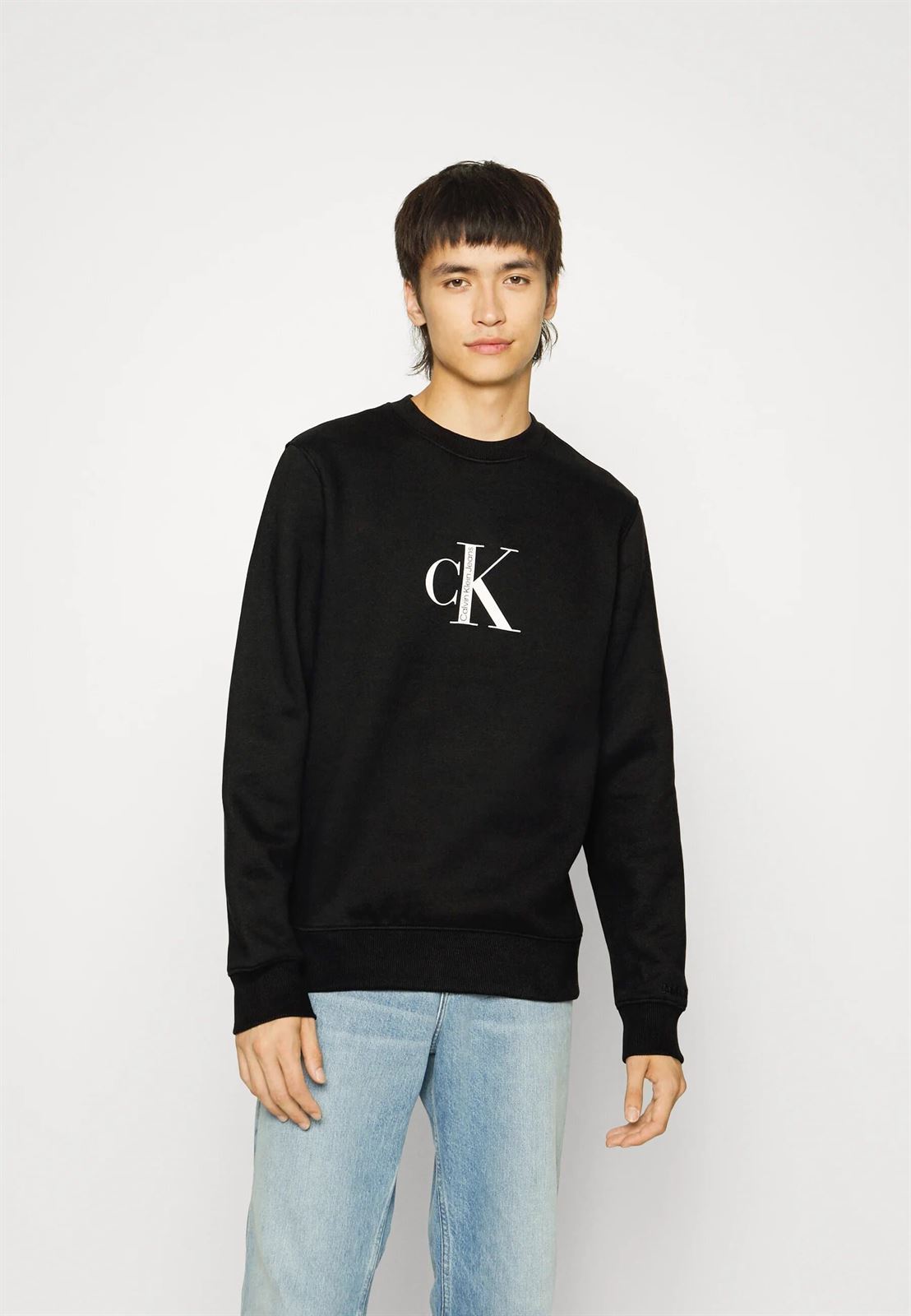 Sudadera Calvin Klein J30J321900BEH CK Institutional Black - Imagen 1