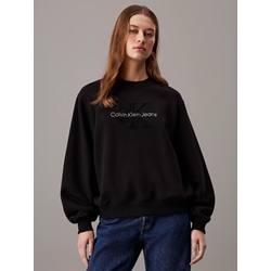 Sudadera Chenille Monologo CR Calvin Klein J20J224652 BEH - Imagen 1
