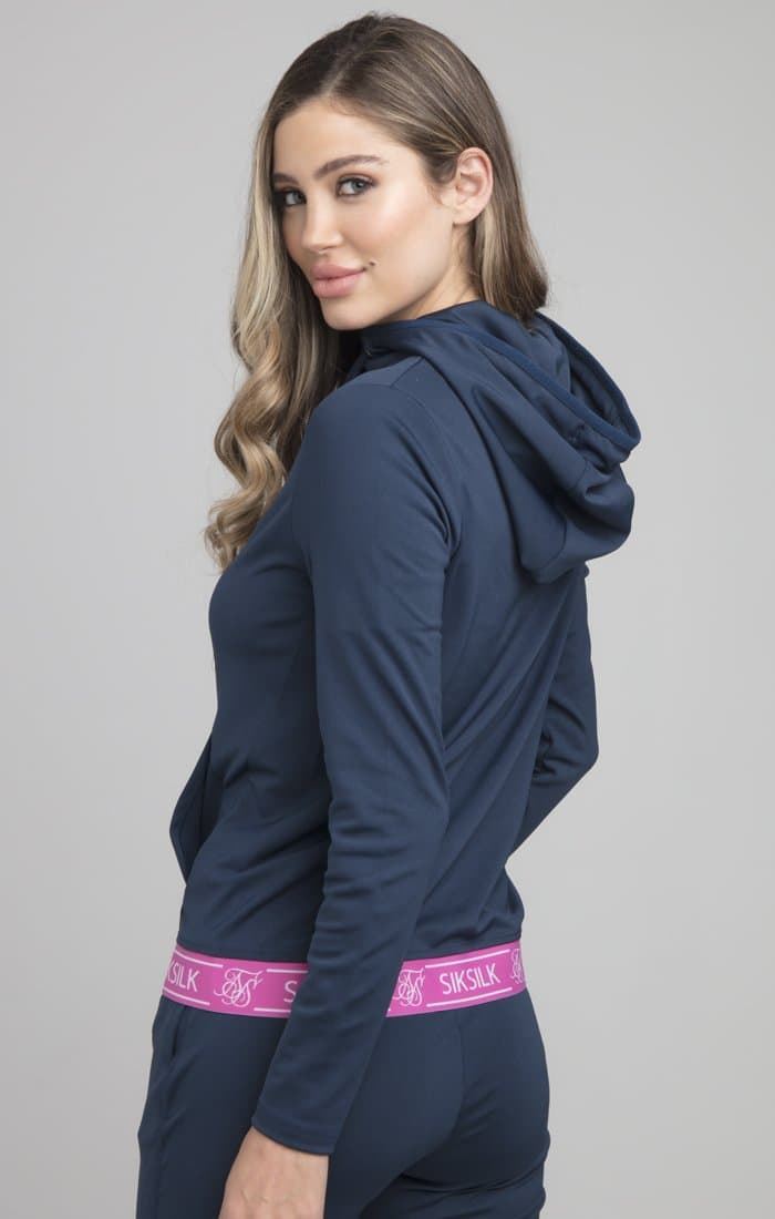 Sudadera chica SIKSILK SSW-2359 Advantage Track Top - Navy - Imagen 2