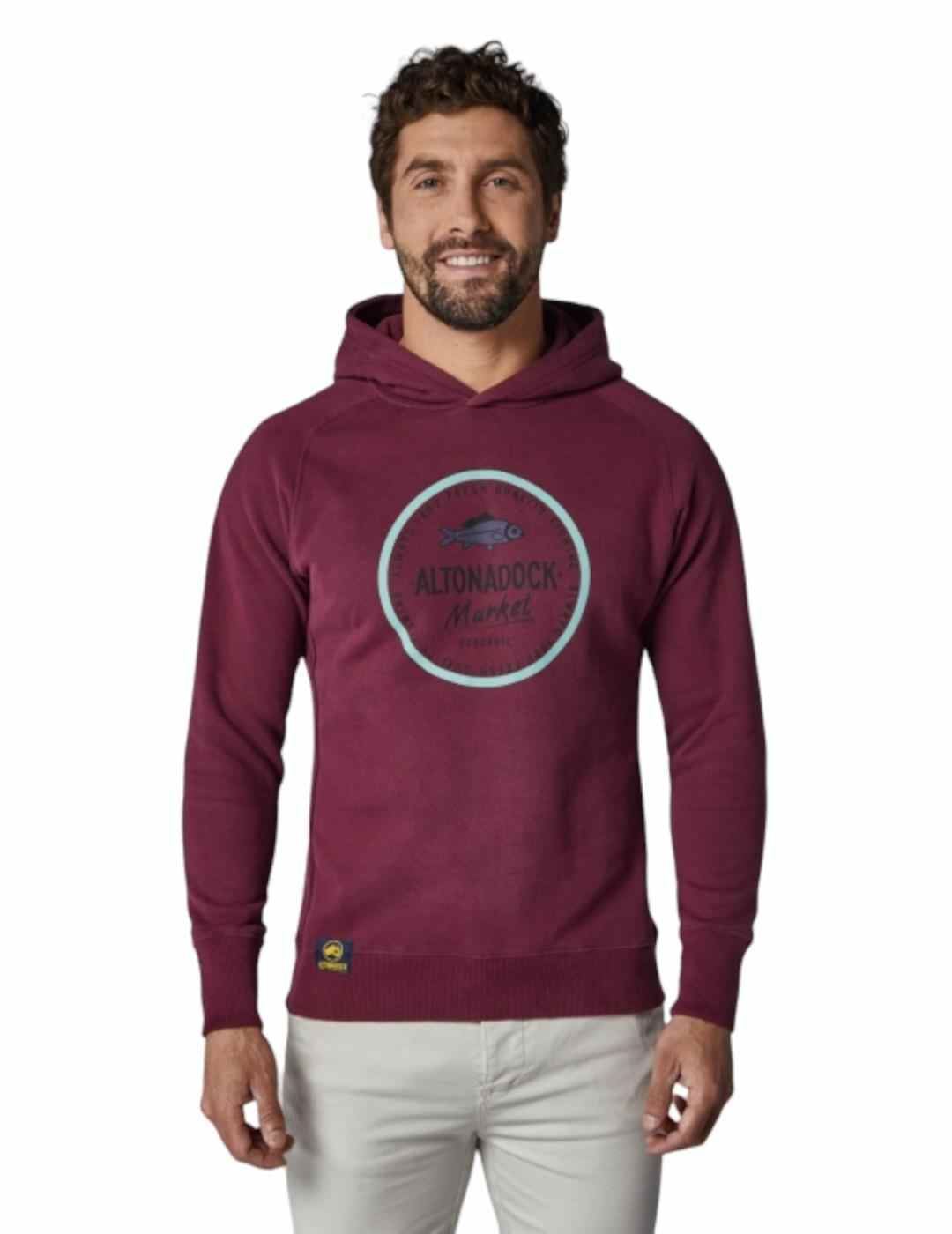 Sudadera con capucha Altonadock 104930 granate - Imagen 1