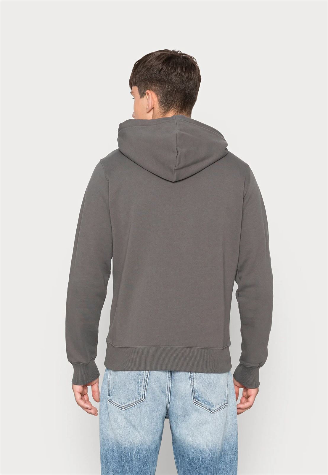 Sudadera con capucha Calvin Klein J30J320805PRC Seasonal Monologo Grey - Imagen 3