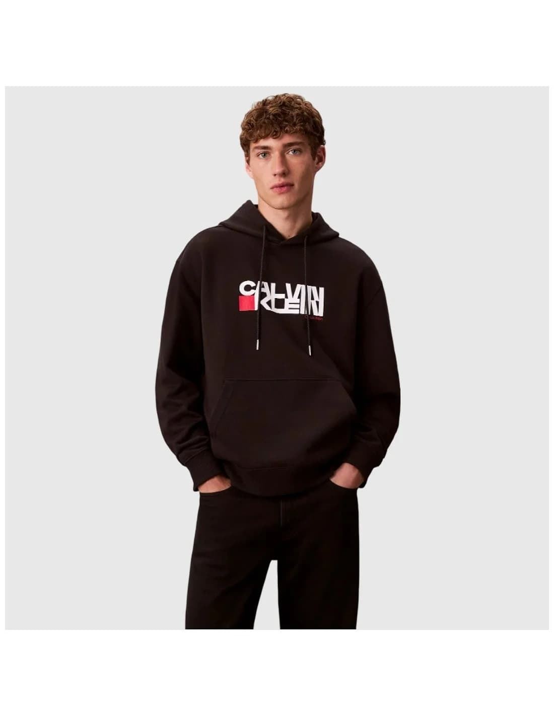 Sudadera con capucha Calvin Klein Jeans LV04RD258G UB1 black - Imagen 1