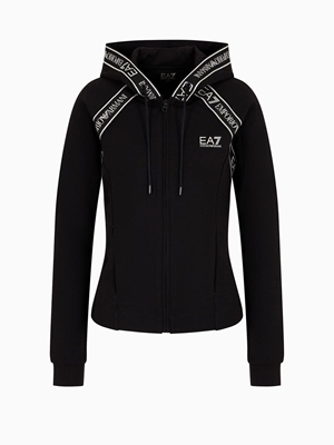 Sudadera con capucha EA7 Emporio Armani 6RTM26 TJKWZ 1200 negro - Imagen 1