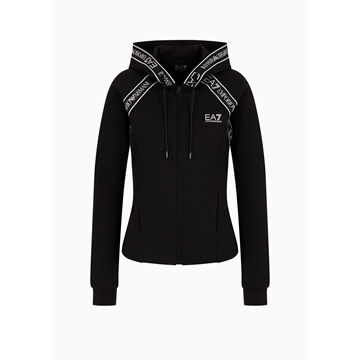Sudadera con capucha EA7 Emporio Armani 6RTM26 TJKWZ 1200 negro - Imagen 1