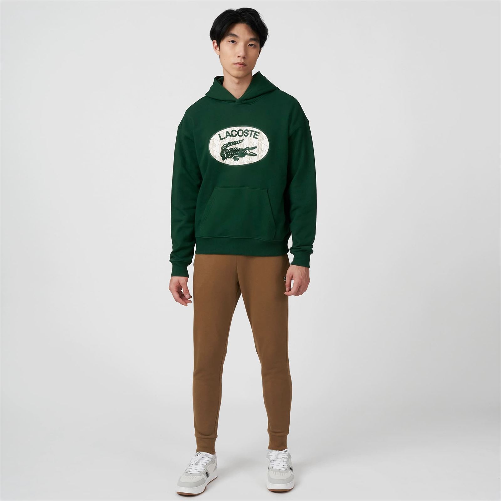 Sudadera con capucha Lacoste SH0067 00 132 verde - Imagen 1