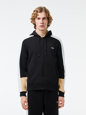Sudadera con capucha Lacoste SH1301 00 IK0 noir/farine-croissant - Imagen 1