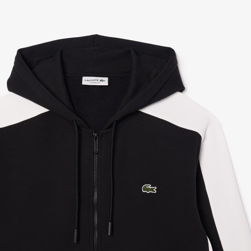 Sudadera con capucha Lacoste SH1301 00 IK0 noir/farine-croissant - Imagen 4