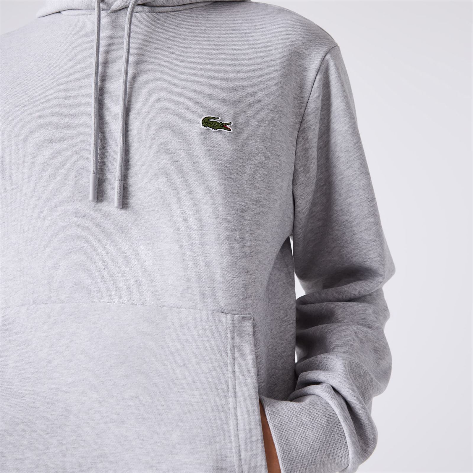 Sudadera con capucha Lacoste SH9623 00 CCA argent chine - Imagen 3