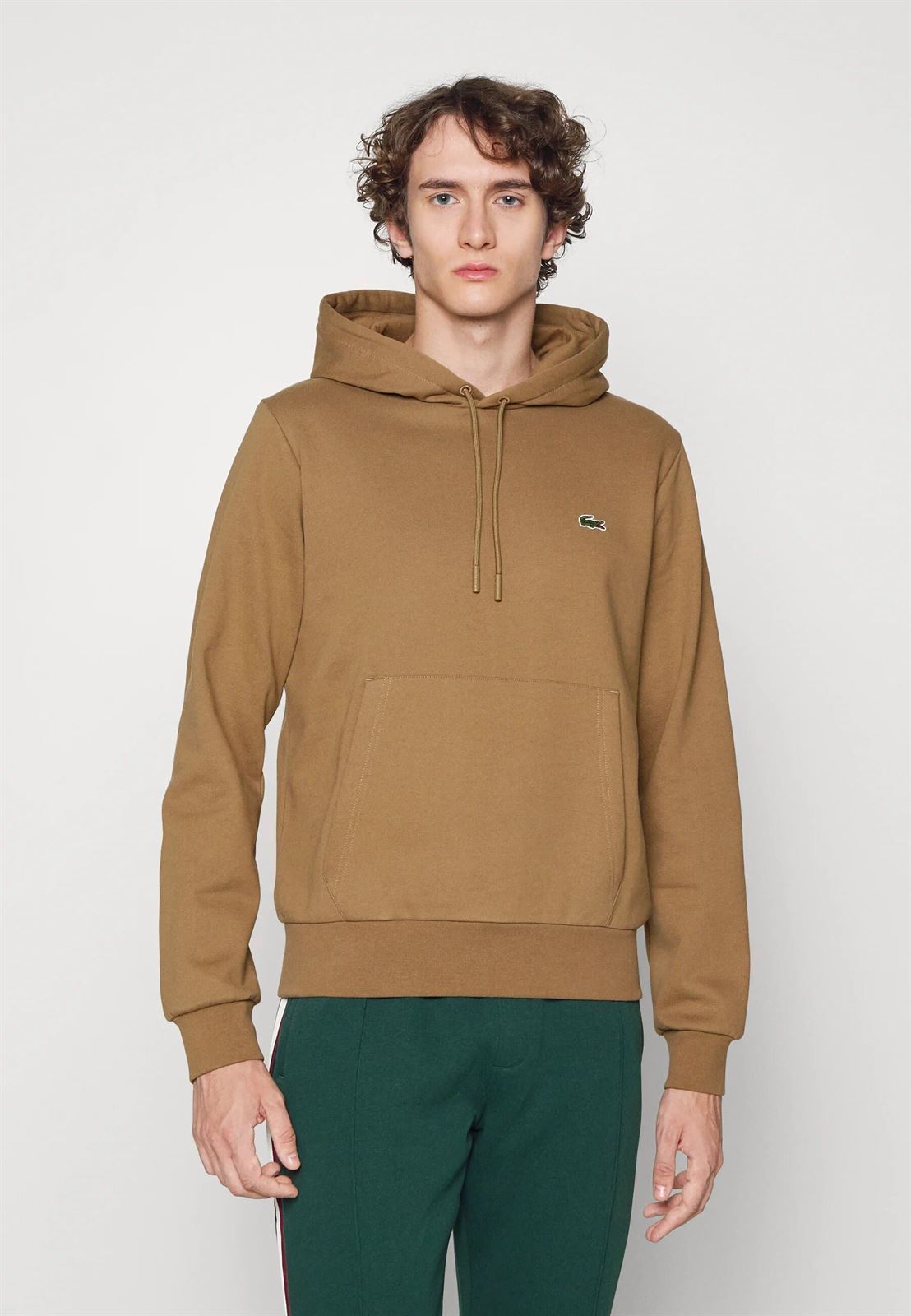 Sudadera con capucha Lacoste SH9623 00 Z0W marrón - Imagen 1