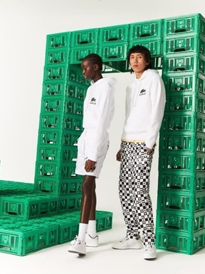 Sudadera con capucha Lacoste x Minecraft SH3849-00 001 blanco - Imagen 2