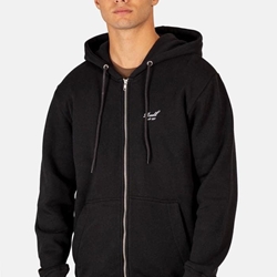 Sudadera con capucha REELL Staple Logo Zip Hoodie RE3702 DEEP BLACK - Imagen 1