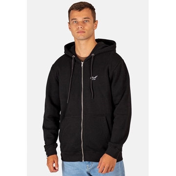 Sudadera con capucha REELL Staple Logo Zip Hoodie RE3702 DEEP BLACK - Imagen 1