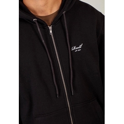 Sudadera con capucha REELL Staple Logo Zip Hoodie RE3702 DEEP BLACK - Imagen 2