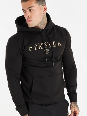 Sudadera con capucha SIKSILK SS-19114 Division O/H Hoodie Black - Imagen 1