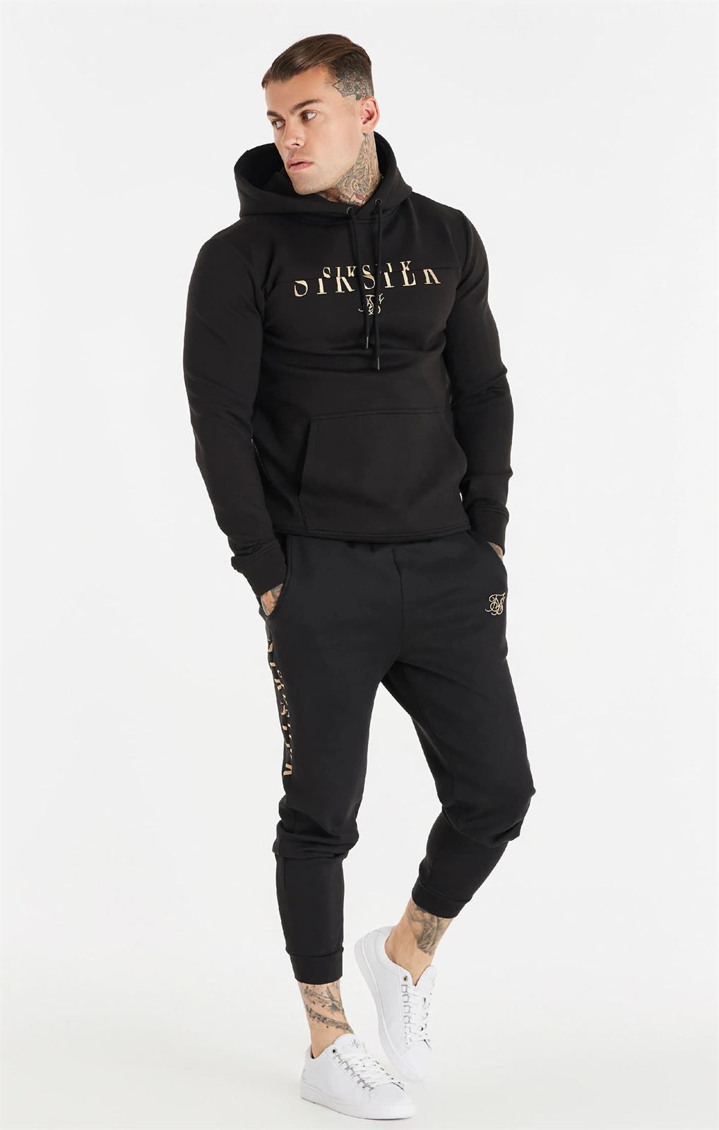 Sudadera con capucha SIKSILK SS-19114 Division O/H Hoodie Black - Imagen 2