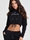 Sudadera con capucha SIKSILK SSW-3090 Essential Cropped Hoodie negro - Imagen 1